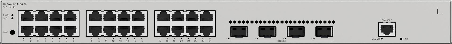 Huawei S220-24T4X Gigabit Ethernet (10/100/1000) 1U Grau (98012375)