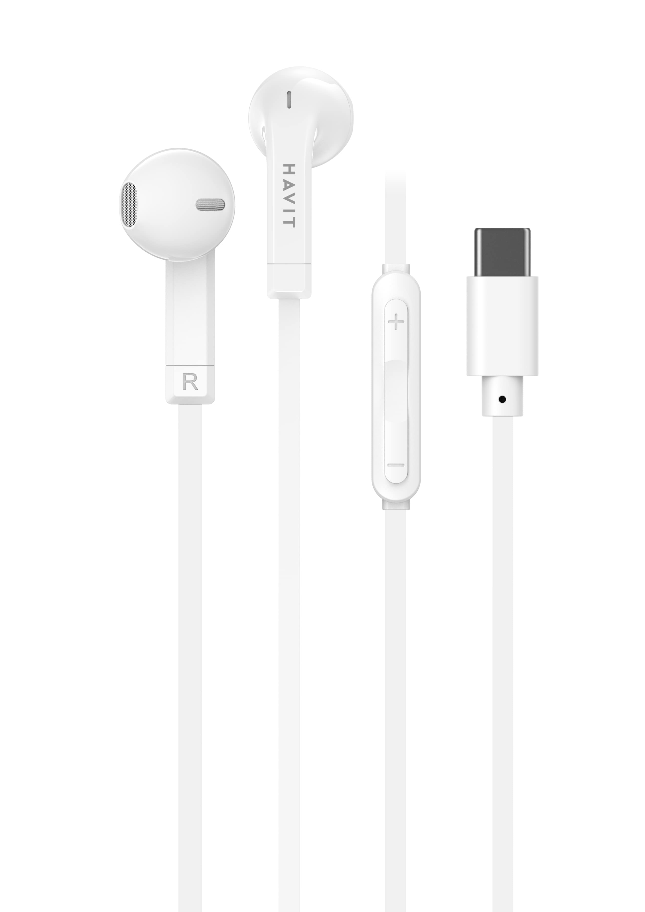 Havit E336C Kabelgebundener In-Ear Kopfhörer USB Typ-C Weiß