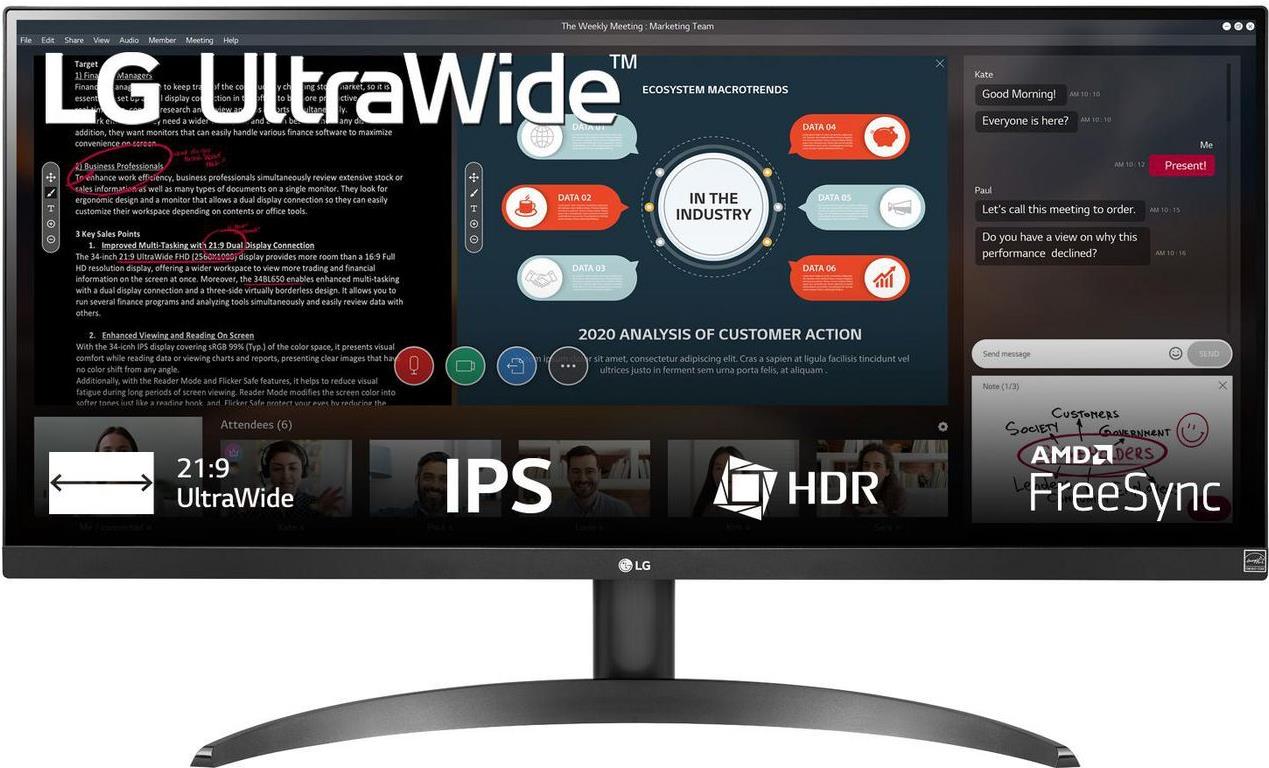 LG 29WP500-B 29" UltraWide Full HD IPS Monitor Schwarz