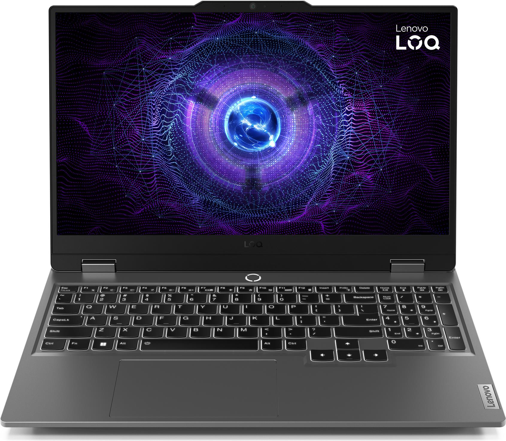 Lenovo LOQ Laptop 39,6 cm (15.6") Full HD Intel® Core™ i5 i5-13450HX 16 GB DDR5-SDRAM 1 TB SSD NVIDIA GeForce RTX 4060 Wi-Fi 6 (802.11ax) Grau (83DV00AWGE)