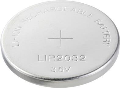 LIR2032 Knopfzellen-Akku LIR 2032 Lithium 45 mAh 3.6 V 1 St. (VC-12714080)