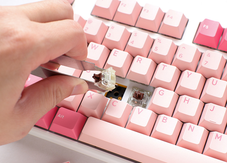 Ducky One 3 Gossamer TKL MX-Red Pink