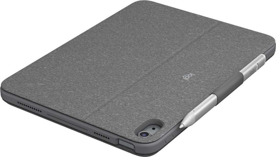 Logitech Combo Touch Tastatur und Foliohülle QWERTZ Oxford Grey