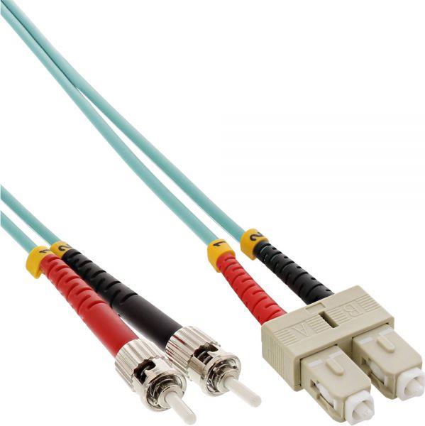 INLINE LWL Duplex Kabel SC/ST 50/125um OM3 15m