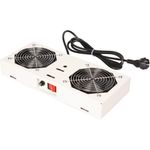 ROLINE Lüftereinheit 2 Lüfter für 19 Zoll Wandgehäuse grau (26.21.0294)