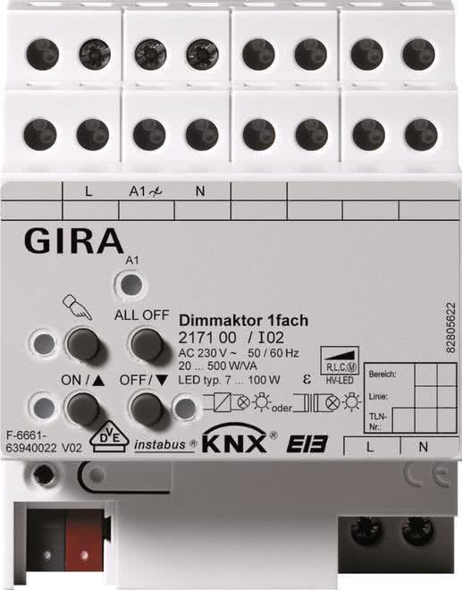 GIRA Aktor 217100 KNX/EIB Dimmen 1fach 500W REG (217100)