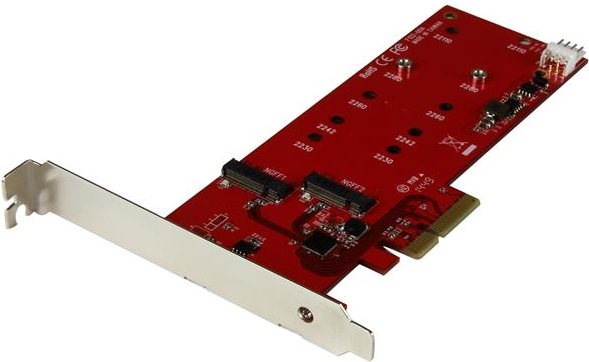 StarTech.com 2x M.2 SSD Controller Card (PEX2M2)