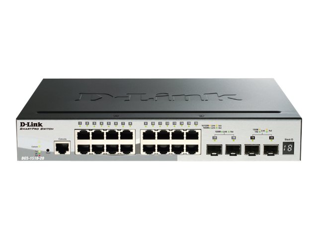 D-Link SmartPro DGS-1510-20 Managed Switch 20 Ports Schwarz