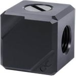 Alphacool Eiszapfen Anschlussterminal 4-Fach G1/4 IG - Black Acetal (17557)