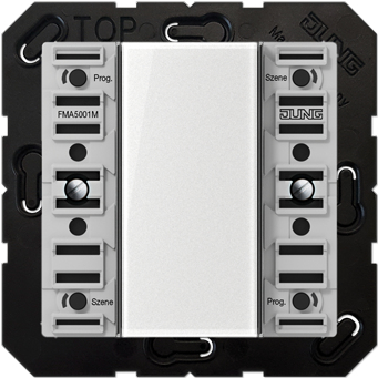 JUNG FM A 5001 M. Energiequelle: Gleichstrom, AC Eingangsspannung: 3 V. Produktfarbe: Schwarz (FMA5001M)