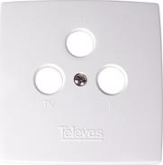 Televes Deutschland GmbH Abdeckplatte f. 3-f. Ant.Dose rws AD3T (544302)