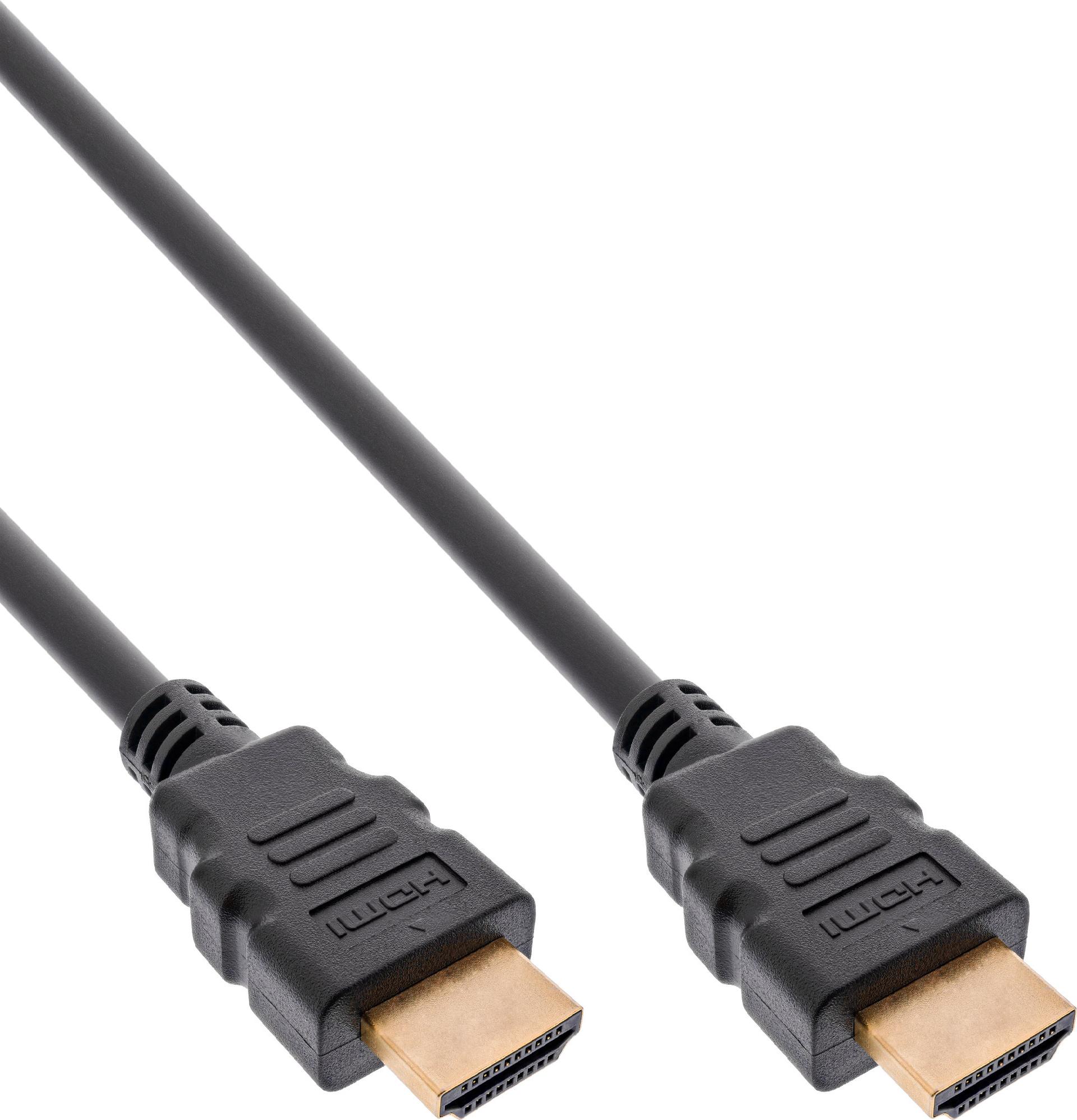 InLine HDMI-Kabel 2.1 Ultra High Speed 0,5 m HDMI Typ A Schwarz