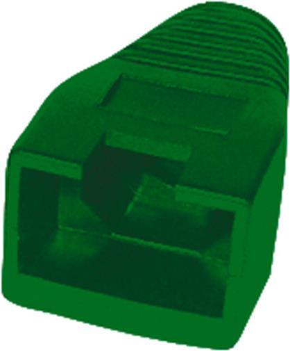 S/CONN maximum connectivity Modularstecker-Netzwerk-Modular Stecker cat.5e cat.6 8polig, 8 Kontakte belegt, geschirmt, vergoldete Kontakte, mit Einführhilfe und Tülle grün (72057-G)