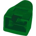 S/CONN maximum connectivity Modularstecker-Netzwerk-Modular Stecker cat.5e cat.6 8polig, 8 Kontakte belegt, geschirmt, vergoldete Kontakte, mit Einführhilfe und Tülle grün (72057-G)