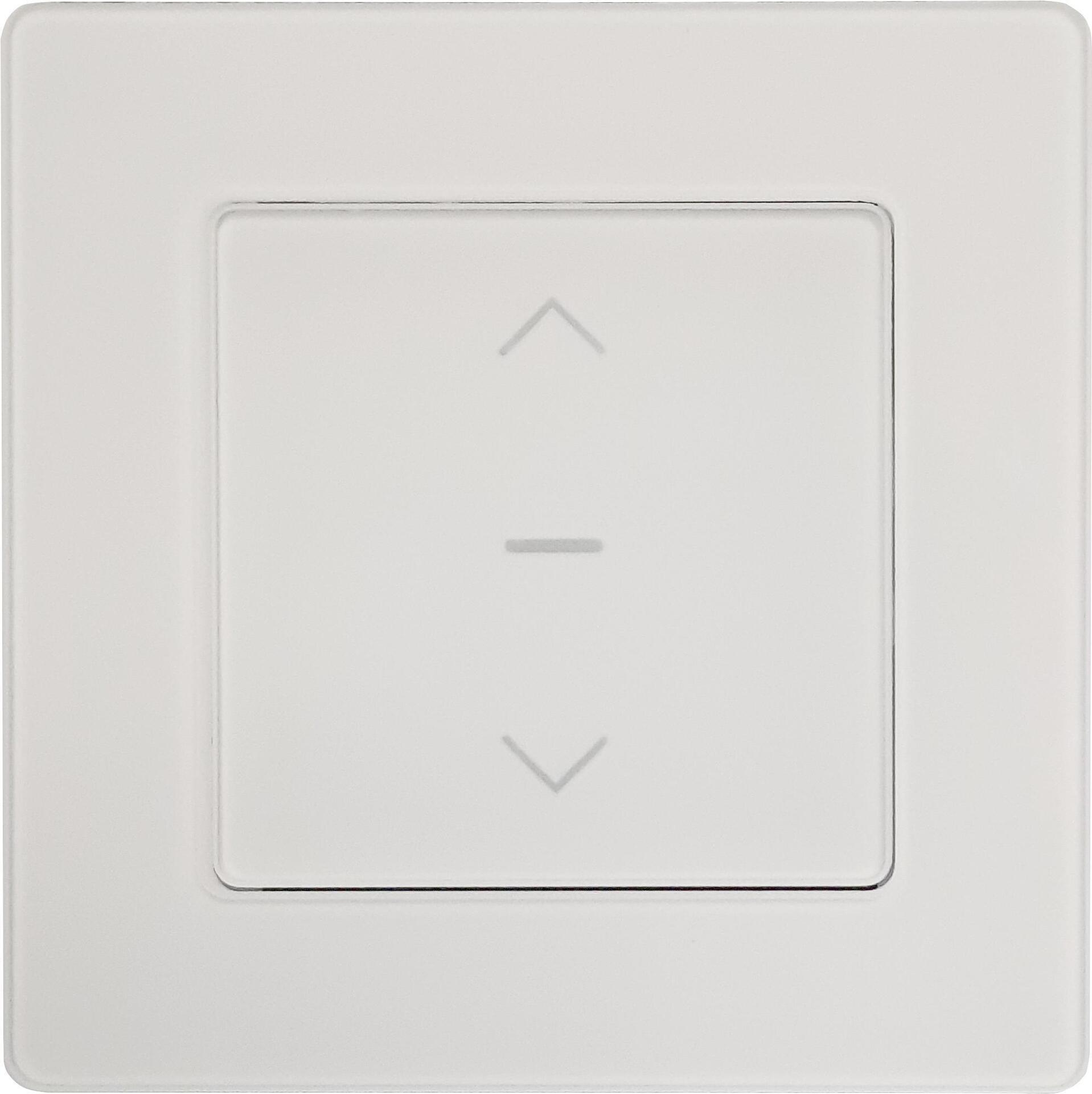 PowerRay WiFi Touch Smart Switch PR-SCS-01, Rollladenschalter mit Rahmen Glas weiß + Adapter, OVP (PR-SCS-01)