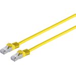 Netzwerkkabel-RJ45 Patchkabel S/FTP,PIMF, RohkabelCat.7 Rohkabel Halogenfrei, gelb, 2,0m (75512-Y)