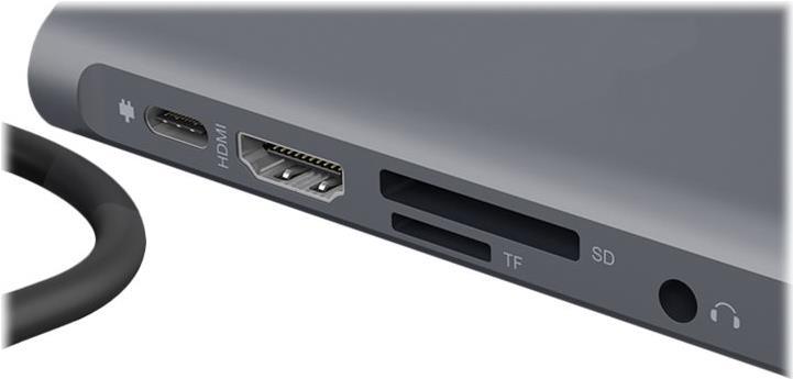 ICY BOX IB-DK4040-CPD Dockingstation USB-C Schwarz, Anthrazit