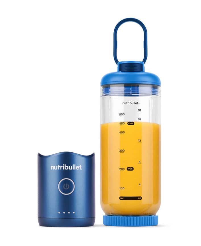 Nutribullet NBP013BL Flex Portable Smoothie-Maker 0,59 l Akkubetrieb Icecrush-Funktion Blau