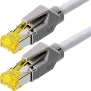 Dätwyler Patchkabel S/FTP, PiMF, Cat 6a, grau, 2,0 m Halogenfrei, mit Hirosesteckern TM31 1200MHz UniNet 7702 (78002)