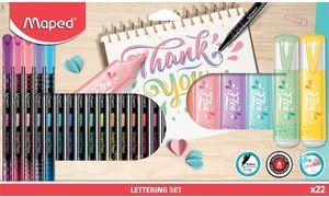 Maped Handlettering-Set, 22er Set im Karton, - 1 Stück (983719)