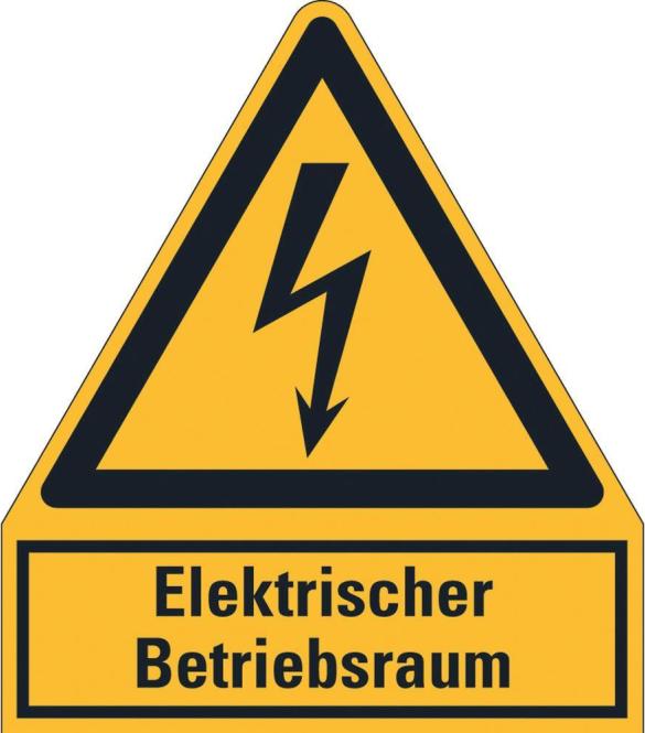 HEIN Industrieschilder HEIN 172897 Warnschild HEIN_172897El.Betr.raum Folie (172897)