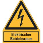 HEIN Industrieschilder HEIN 172897 Warnschild HEIN_172897El.Betr.raum Folie (172897)