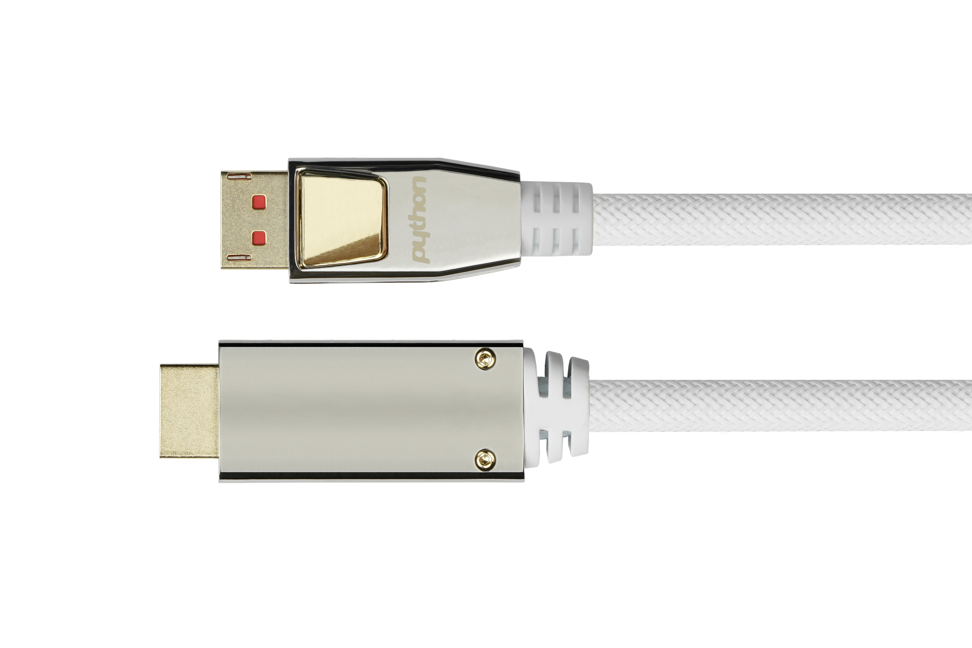 Python GC-M0222 DisplayPort 1.4 auf HDMI 2.0 Videokabel 2 m 4K@60Hz Weiß