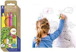 STAEDTLER 3 in1 Noris junior Buntstifte mehrfarbig 4 St. (140 C4P1)