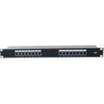 Patchfeld, Cat 6, 16 Port, STP, 1 HE, 48,30cm (19"), schwarz Cat 6 Patchfeld mit 16 Ports (257309)