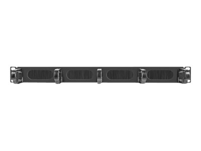 Lanberg Type B Kabelmanagementblende mit Bürste 19" 5 Ringe Schwarz