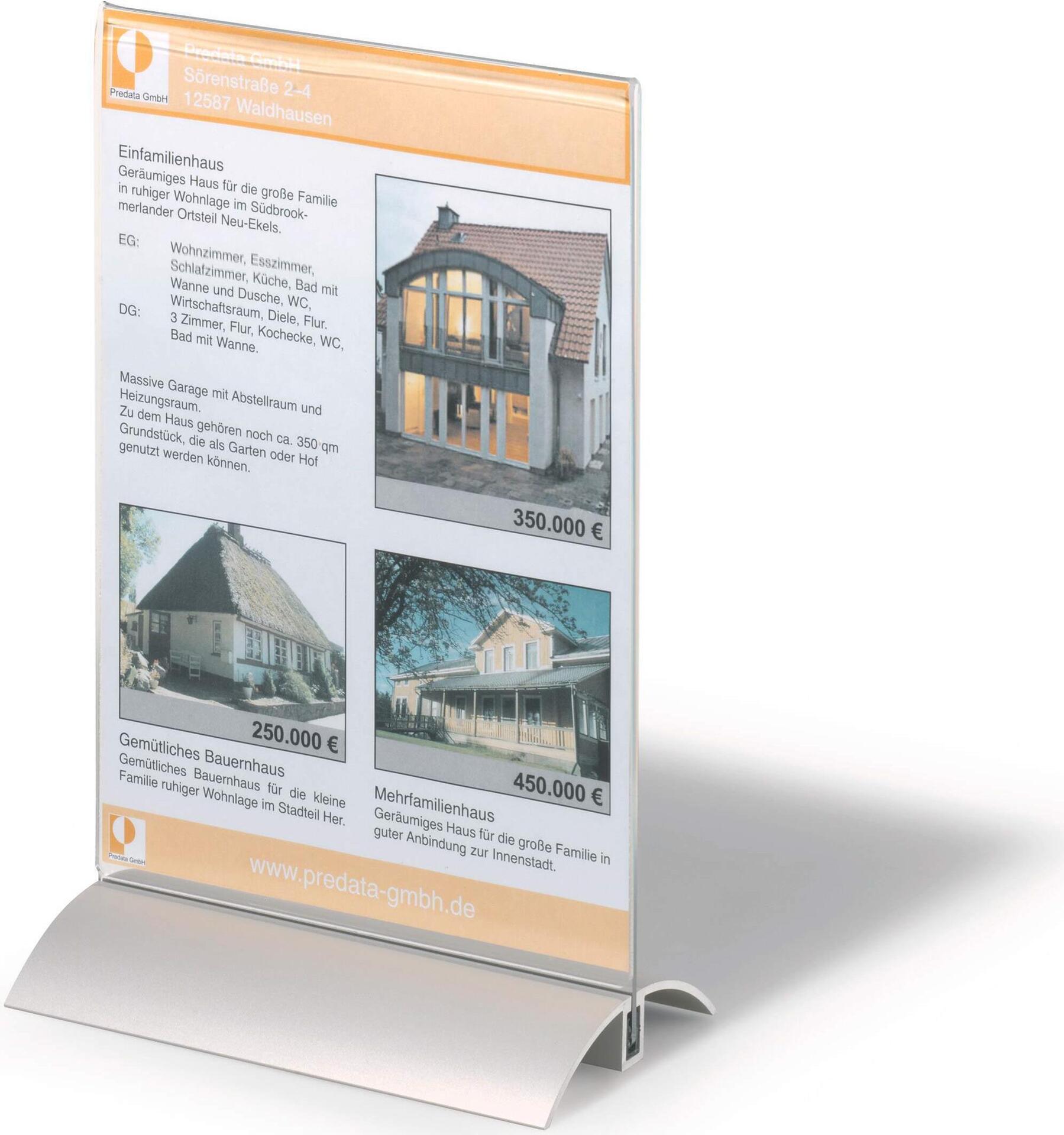 DURABLE PRESENTER A5 Tischaufsteller Transparent