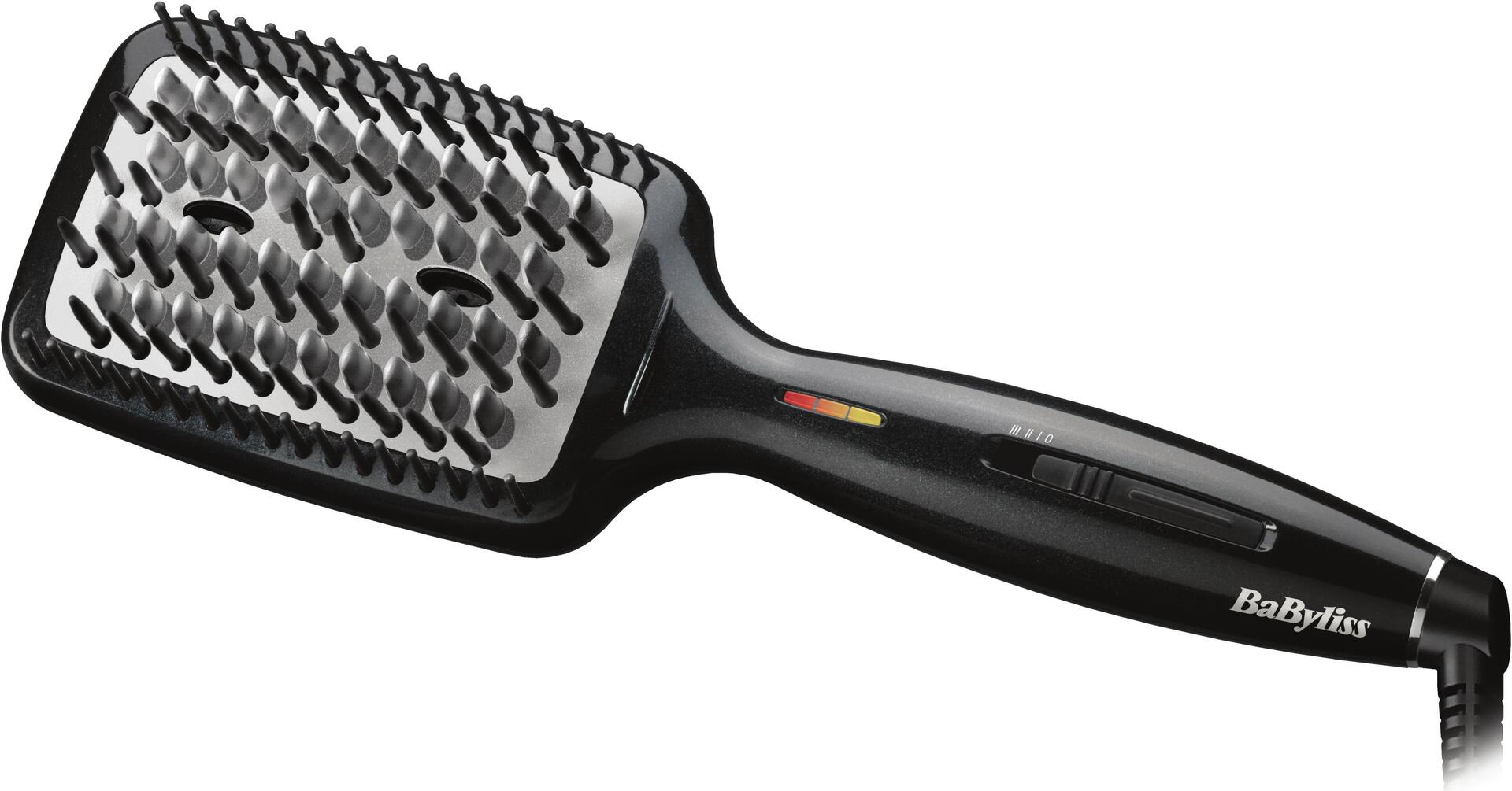 BaByliss Paris HSB101E Ionic lättbürste für schonende Glätte mit Anti-Frizz Effekt, schwarz (HSB101E)