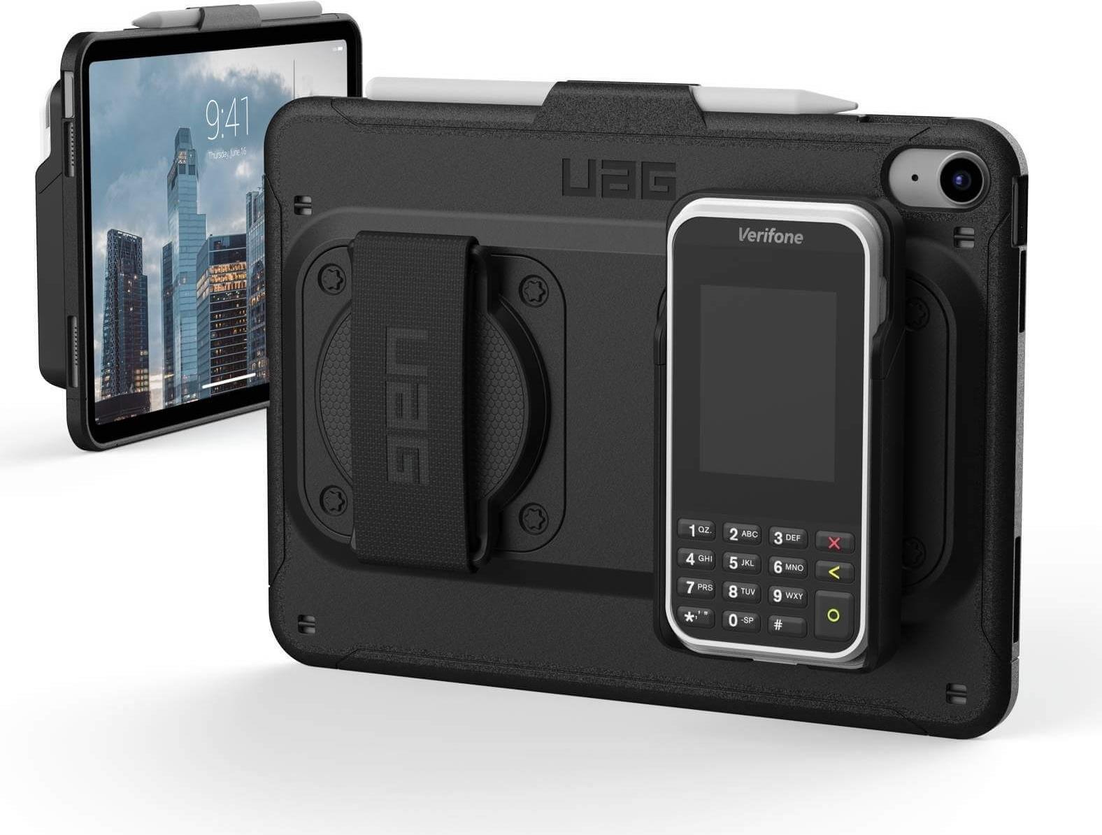 UAG Urban Armor Gear Handstrap MPOS (Mobile Pay System) Case | Apple iPad 10,9" (2022) | schwarz | bulk | 124109BM4040 (124109BM4040)