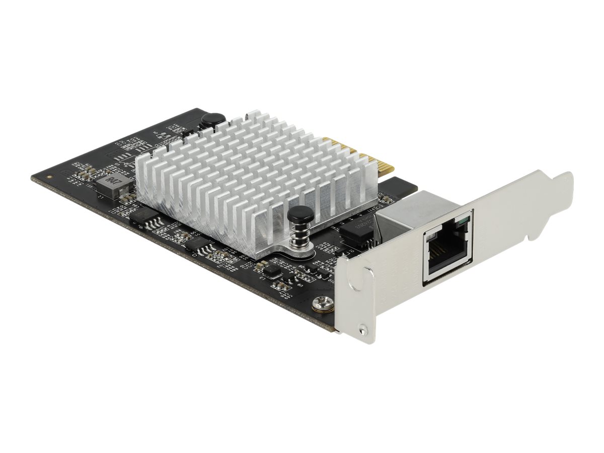Delock 89528 Netzwerkadapter PCIe 3.0 x2 10 Gbps Schwarz, Silber