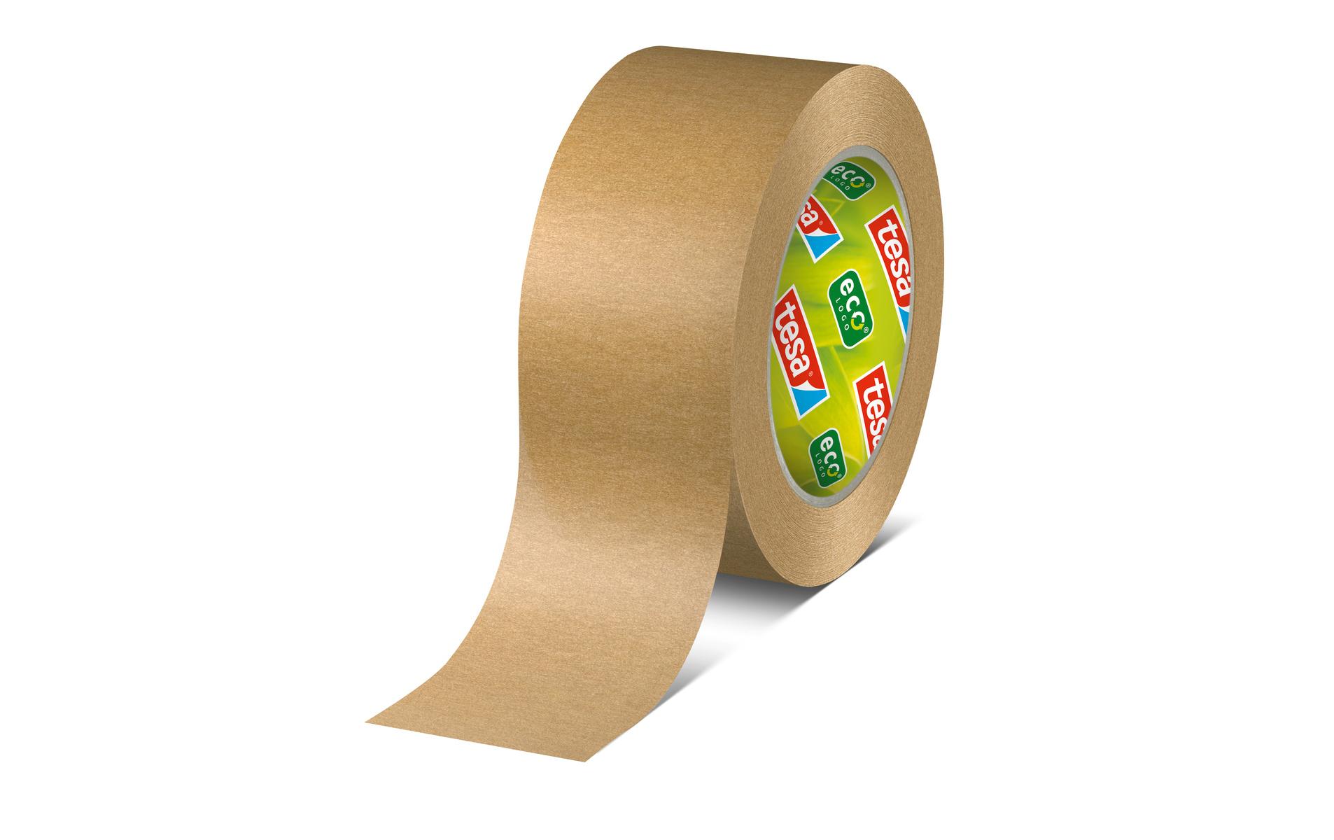 tesa tesapack PAPER ecoLogo Verpackungsklebeband 50 mm x 50 m Braun