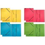 LEITZ Eckspannermappe, DIN A4, Karton 320 g-qm, grün aus Colorspankarton, 3 vollflächig verklebte Klappen am (3981-00-55)