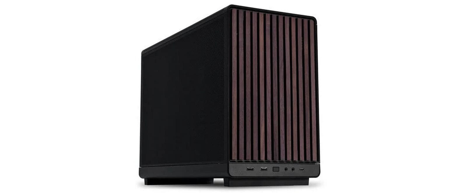 Lian Li A3-mATX-WD Black Micro Tower Schwarz, Holz