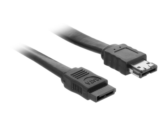Delock SATA auf eSATA-Kabel SATA II 1 m Schwarz