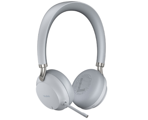 Yealink BH72 Headset Verkabelt & Kabellos Bluetooth USB Typ-A Ladestation Hellgrau