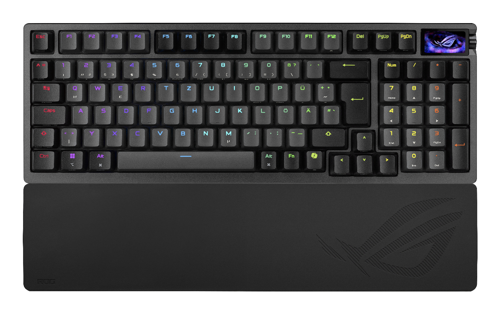 ASUS ROG Azoth 96 HE Kabellose Gaming-Tastatur QWERTZ HFX Magnetic 8K Hz Schwarz