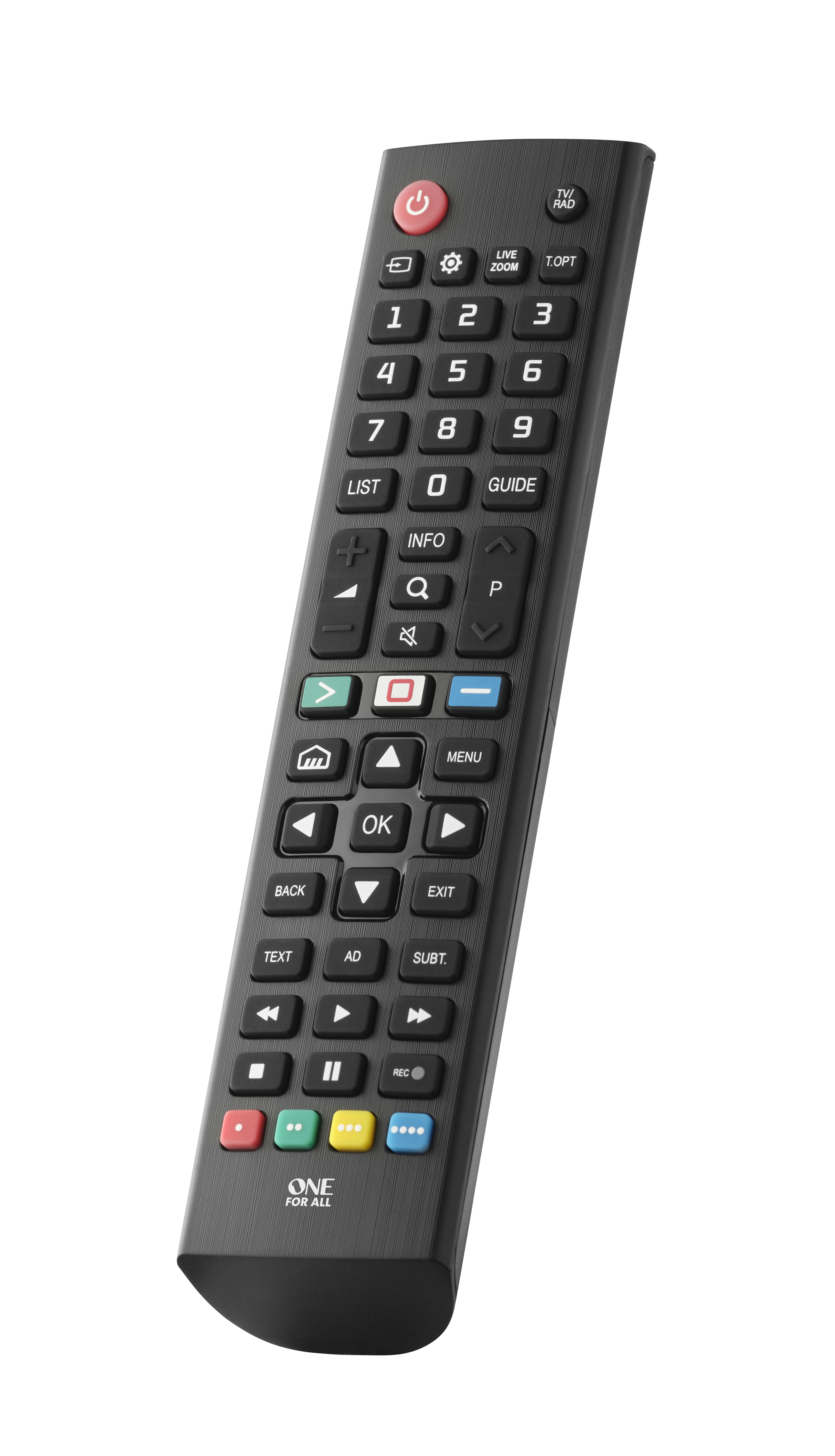 One for All URC4911 Ersatzfernbedienung für LG TV Schwarz