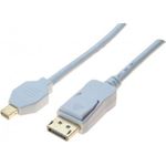 DisplayPort auf Mini-DisplayPort Adapterkabel, DisplayPort St. / Mini-DisplayPort St. 2,0 m Adapterkabel von DisplayPort auf Mini-DisplayPort (128002)