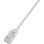 SLIM UL6 10 WS - Cat.6 SLIM-Light-Kabel, U/UTP, 10 m, weiß (PKW-LIGHT-K6 10.0 WS)