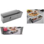 metaltex Auffangschale für Küchenabfälle Cleantex, grau Kunststoff, zum Einhängen an handelsübliche Küchenschrank - 1 Stück (297526000)