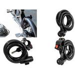 Brüder Mannesmann Kabelschloss Schwarz Schlüsselschloss (M41156)