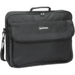 MANHATTAN Cambridge Clamshell Notebooktasche 17,3 Für Notebooks bis 17.3", "Clamshell"-Design lässt sich vollständig aufklappen, üppig gepolstertes Notebookfach, Staufächer an Front- und Rückseite sowie zusätzliche Innenfächer, Schultergurt, Tragegriff, schwarz (439992)