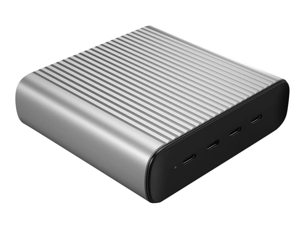Hyper HyperJuice 245 W GaN Desktop-Ladegerät Schwarz, Silber