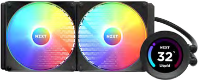 NZXT Kraken Elite 280 RGB Prozessor All-in-One-Flüssigkeitskühler 14 cm Schwarz 1 Stück(e) (RL-KR28E-B1)