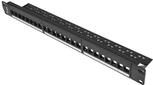 Lanberg Patchpanel Blank 24-Port 1U für Keystone schwarz (PPKS-1024-B)