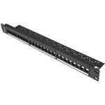Lanberg Patchpanel Blank 24-Port 1U für Keystone schwarz (PPKS-1024-B)